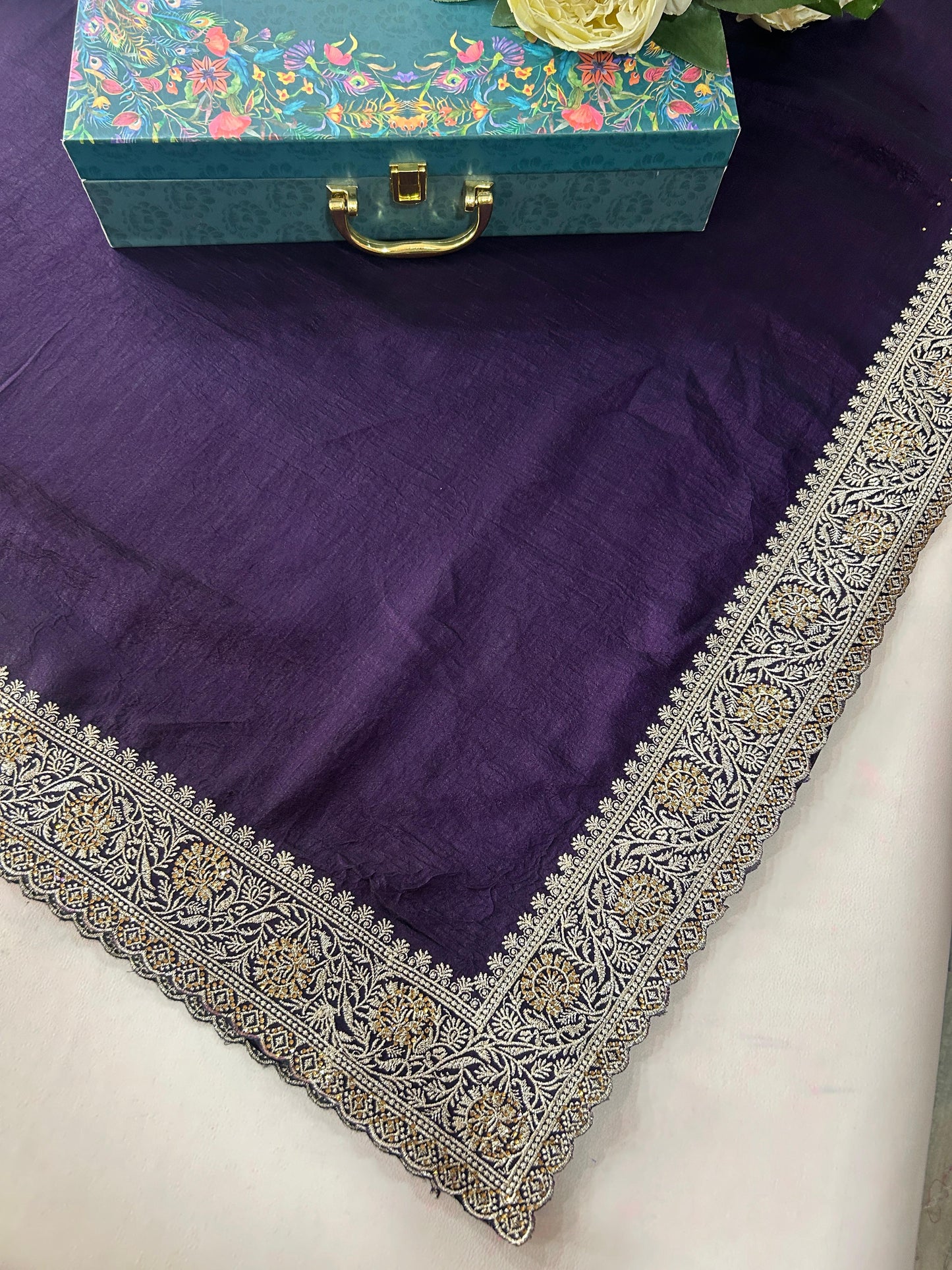 Silk Purple Saree