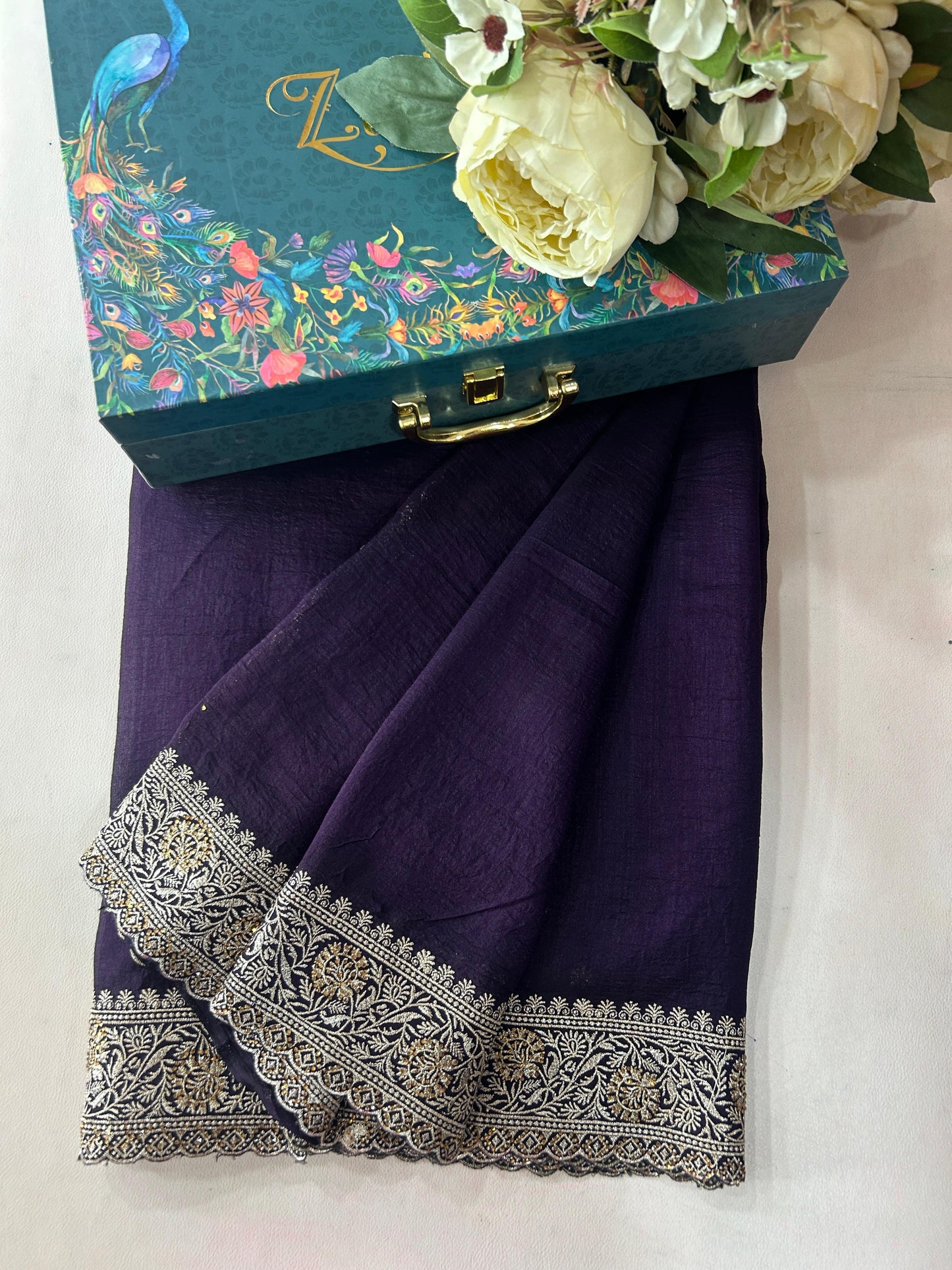 Silk Purple Saree