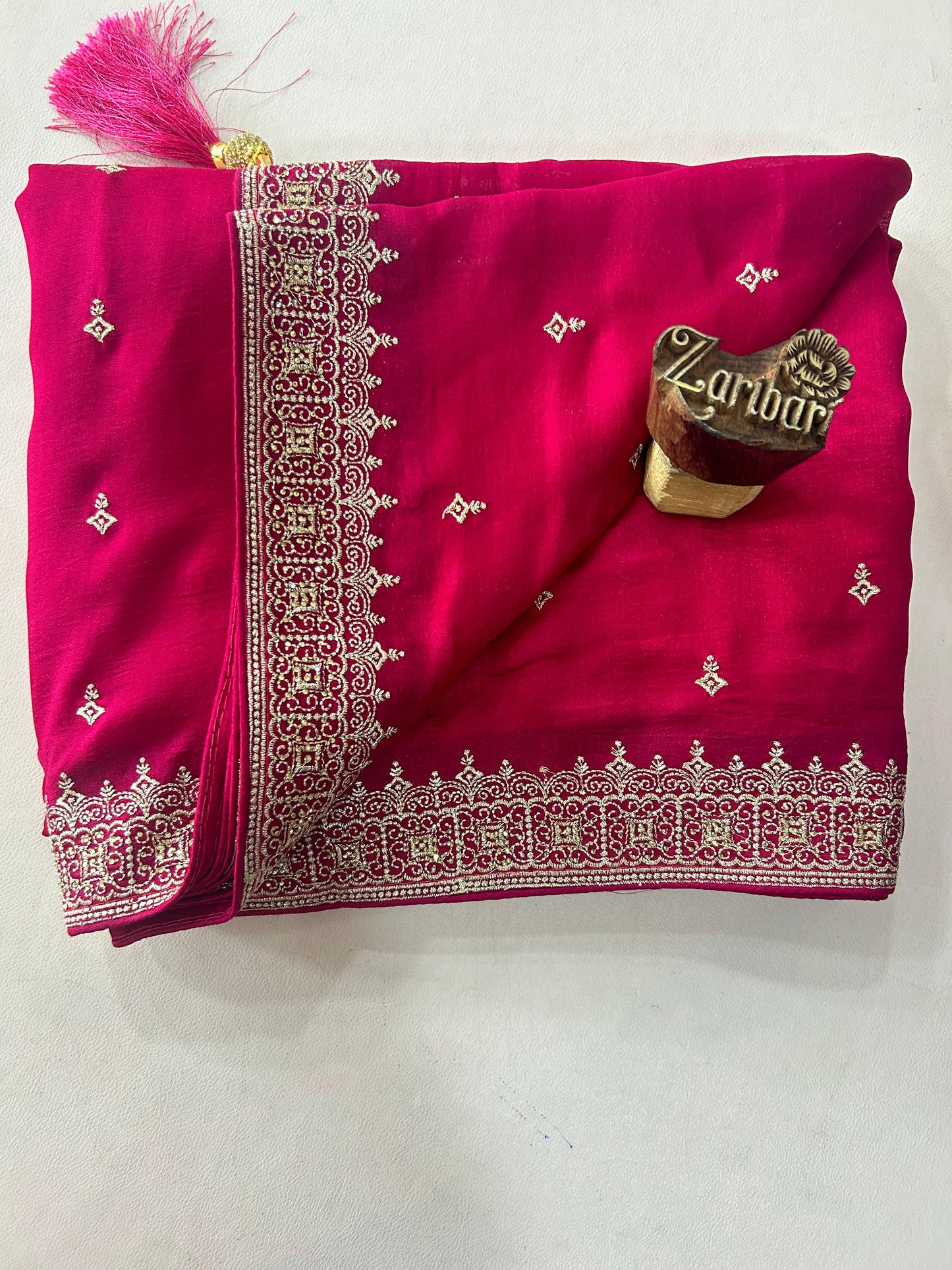 Silk Pink Colour Saree