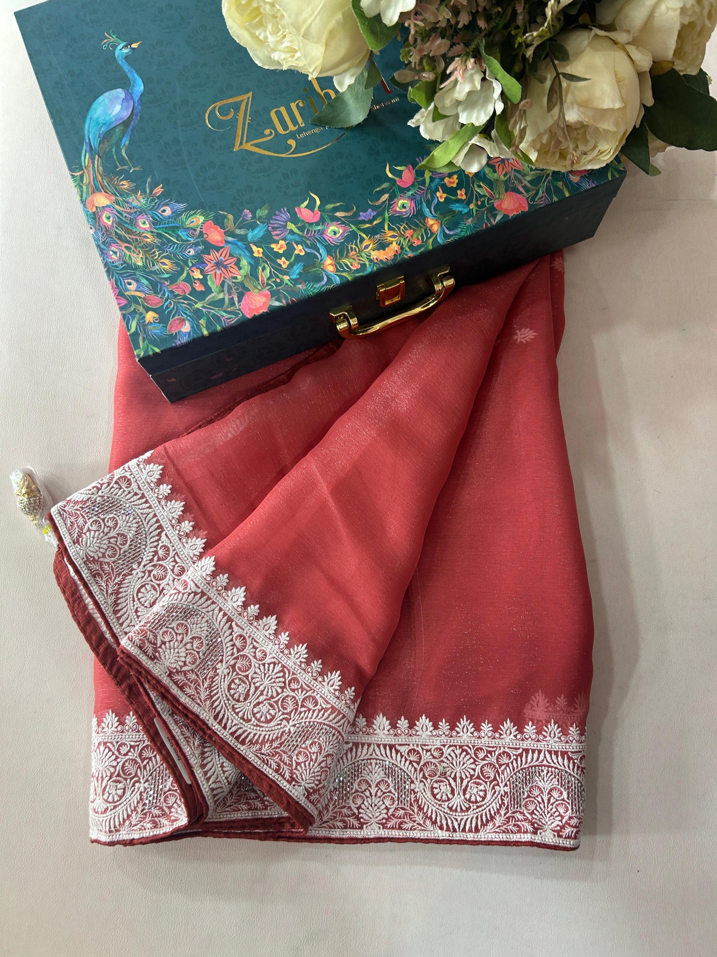 Gajari Colour Silk Saree