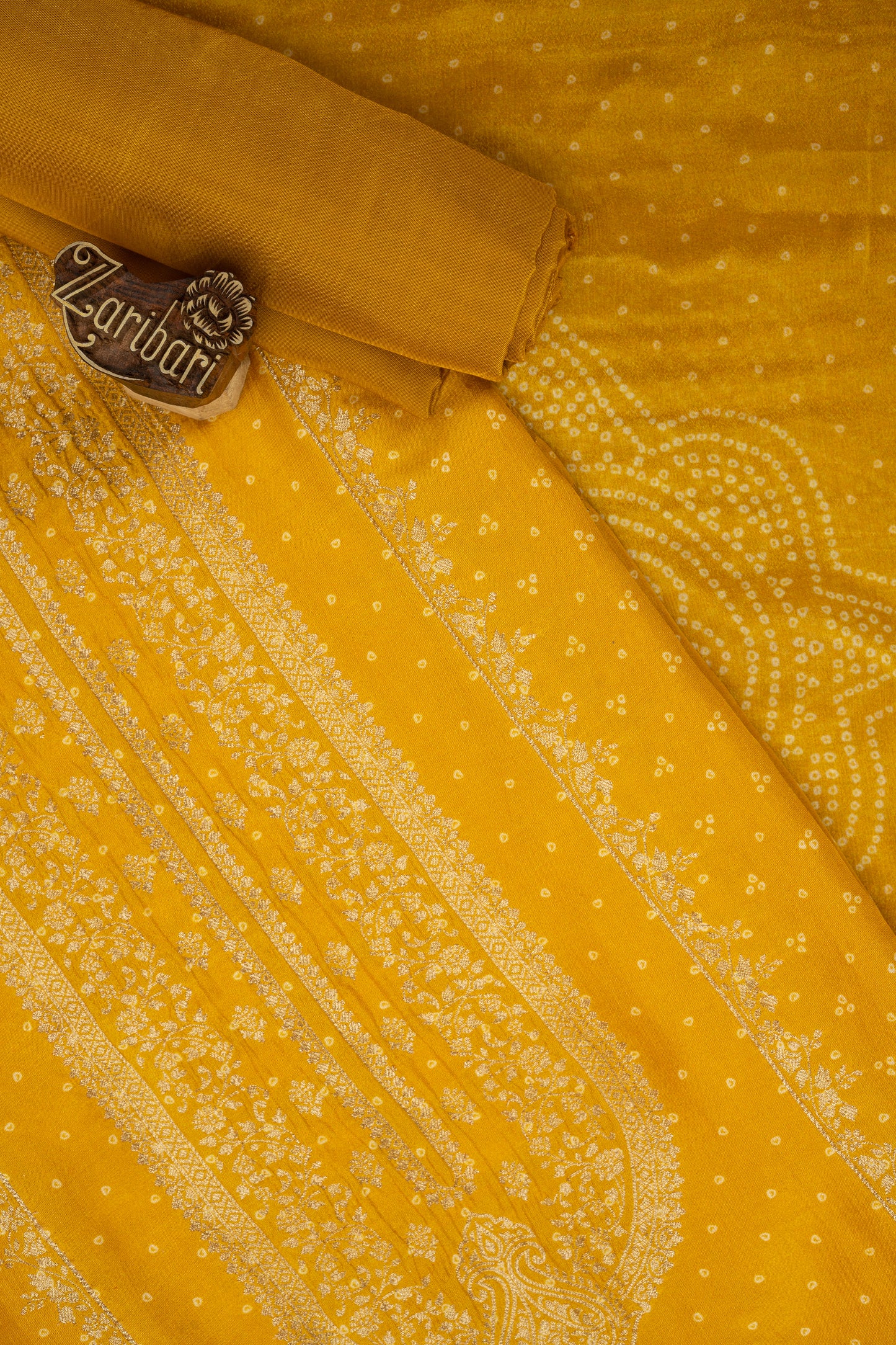 Mustard Yellow VFS 6010 Silk Unstitched Suit